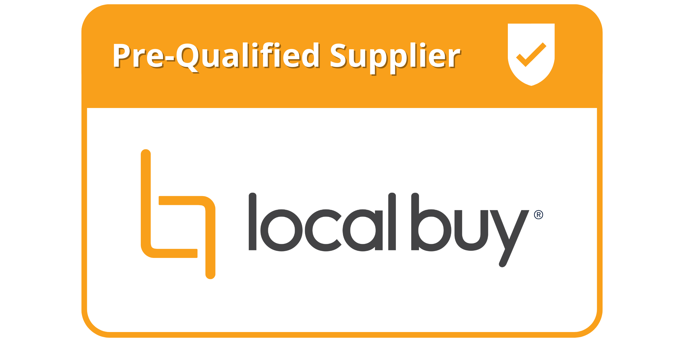 Local Buy Pre-Qualified Supplier Logo (Vertical) V1 Transparent